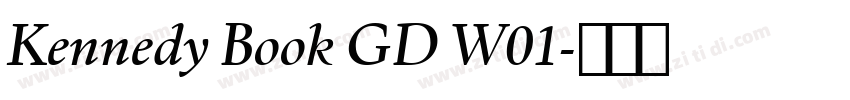 Kennedy Book GD W01字体转换